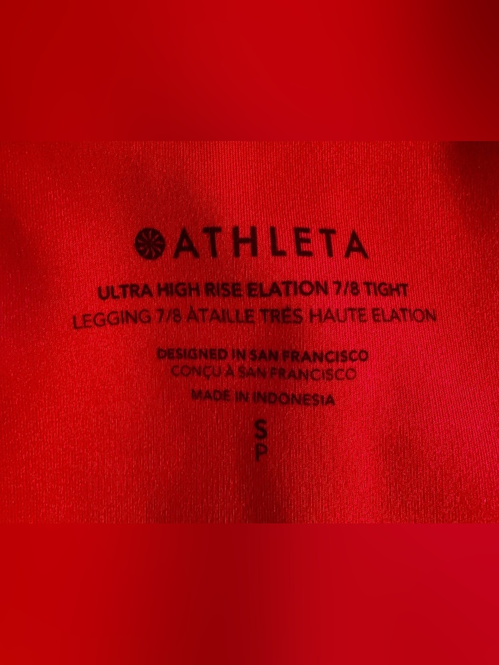 Athleta Ultra High Rise Elation 7/8 Leggings Pink Size S NWT - Picture 4 of 5